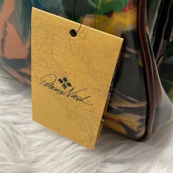 PATRICIA Nash Winter Bloom Gracchi Leather Satchel - Picture 14 of 16